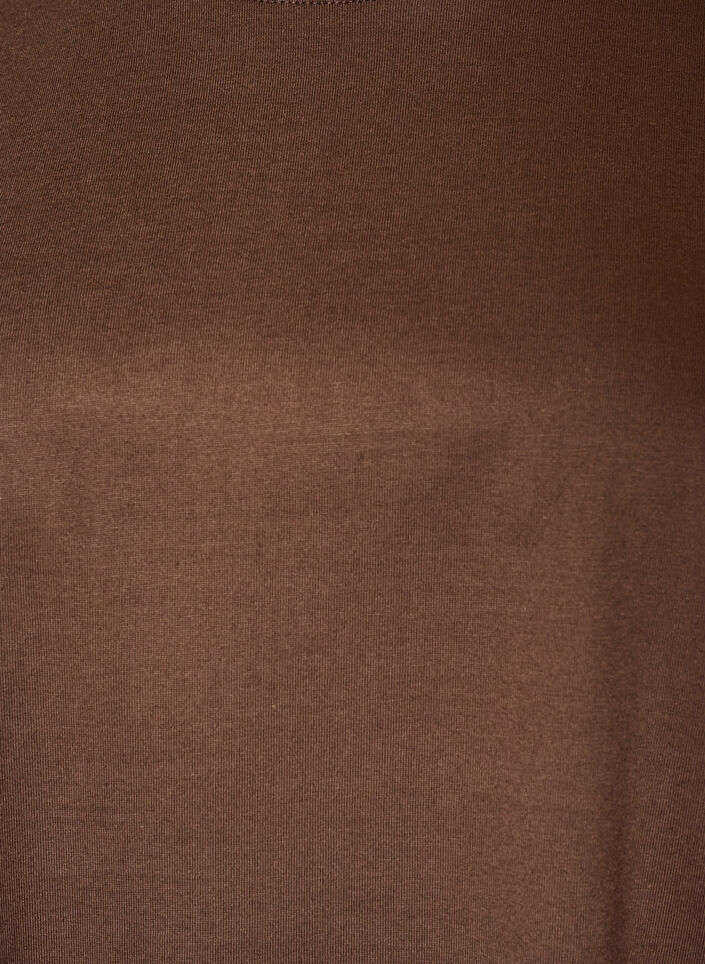 Lockeres T-Shirt mit langen Spitzen&auml;rmeln, Braun, Packshot image number 2
