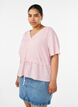 Bluse mit Struktur und Taillenbindung, Pink, Model image number 0