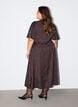 Midikleid aus Jacquard mit Paisleymuster und Fl&uuml;gel&auml;rmeln, Braun, Model image number 1