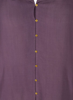 Hemdbluse aus Viskose mit 3/4-Ärmeln, Vintage Violet, Packshot image number 2