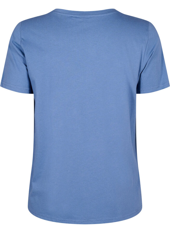 T-Shirt mit Text-Motiv, Moonlight B. W.Navy, Packshot image number 1