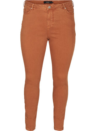 Hochtaillierte Super Slim Amy jeans, Brown ASS, Packshot image number 0