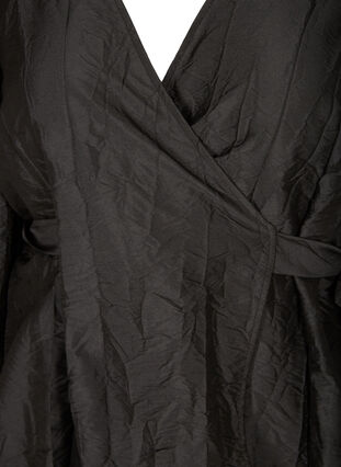 Langarm Wickelkleid, Black, Packshot image number 2