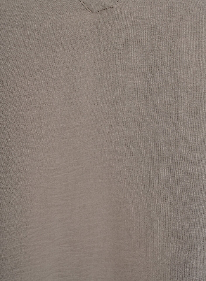 Bluse mit Smockb&uuml;ndchen und V-Ausschnitt, Beige, Packshot image number 2