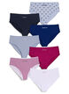 7er-Pack Slips mit normaler Taillenh&ouml;he, Blau, Packshot image number 0