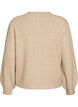 Strickjacke mit Zopfmuster und Perlenkn&ouml;pfen, Beige, Packshot image number 1