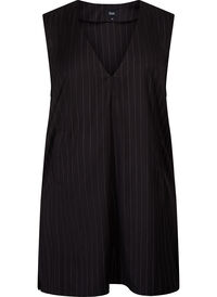 Pinstripes V-Ausschnitt Spencer Kleid