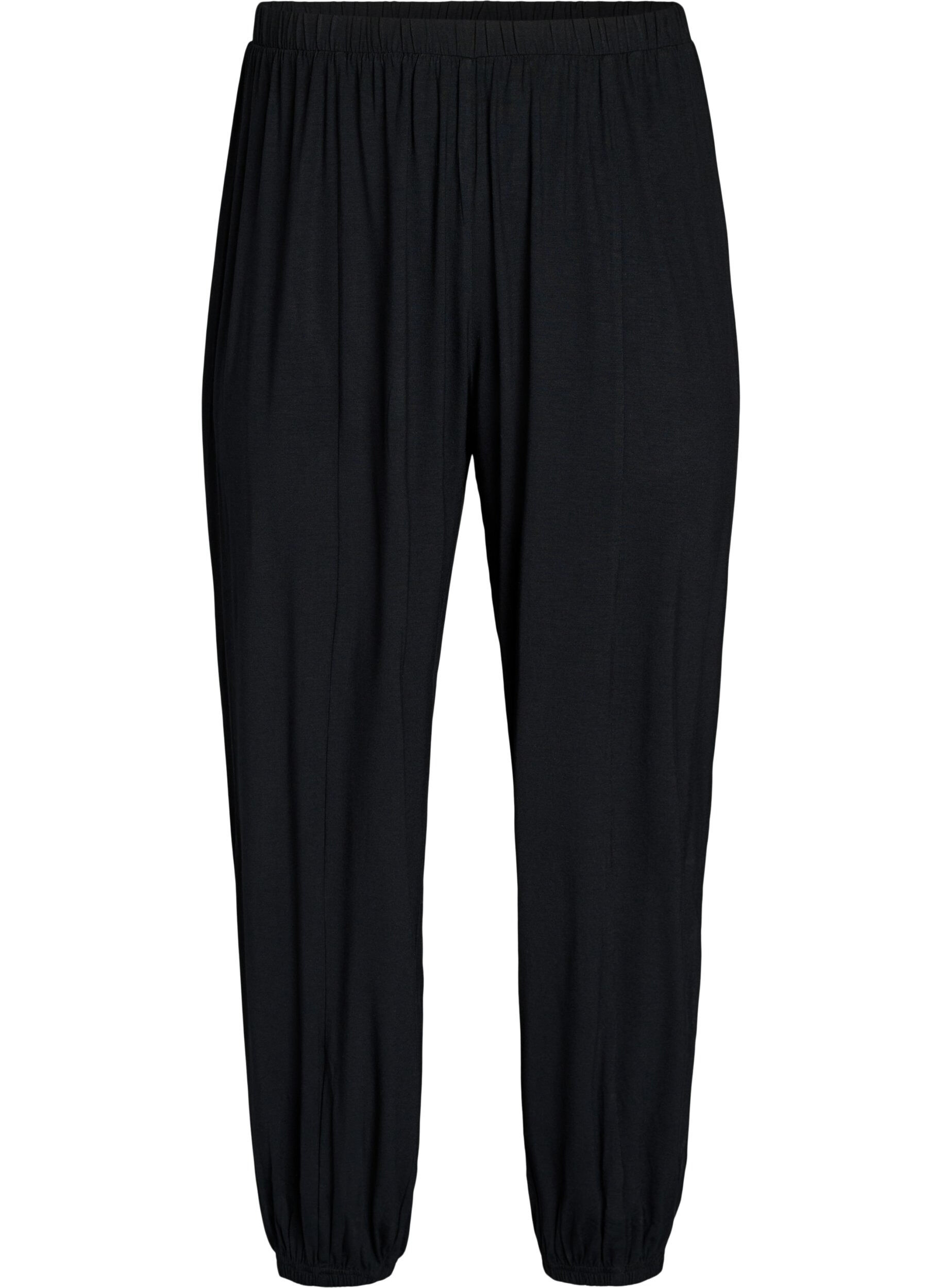Hoch taillierte Ballonhose aus Jersey