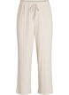 Loungehose aus geripptem Jersey mit hoher Taille, Beige, Packshot image number 0