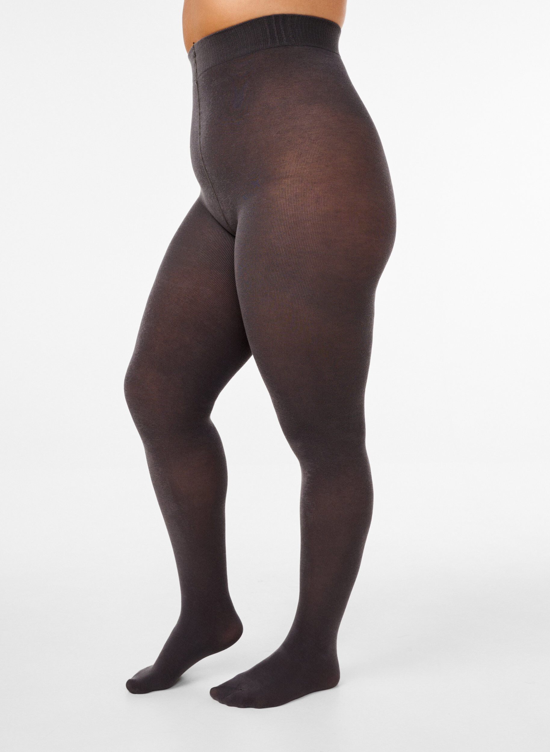 Zizzi150 Denier Strumpfhose aus Kaschmir und Viskose., Grau, Model image number 0