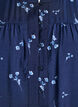 Bluse mit Knopfverschluss und kleinen Blumen, Blau, Packshot image number 2