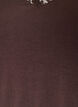 Bluse aus Viskose mit Spitzen und V-Ausschnitt, Braun, Packshot image number 2