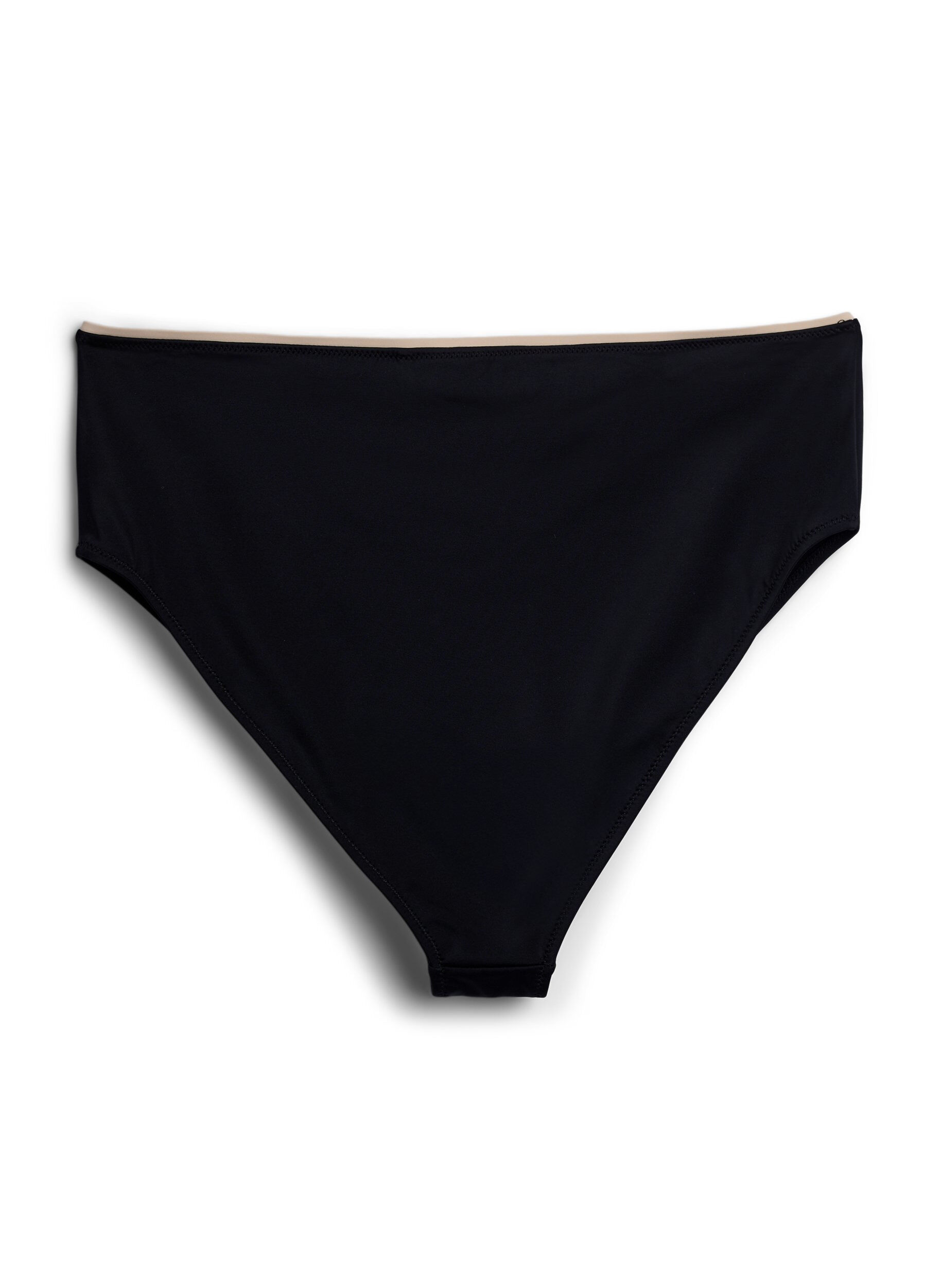 ZizziTai Bikinihose mit hohem Bund, Schwarz, Packshot image number 1