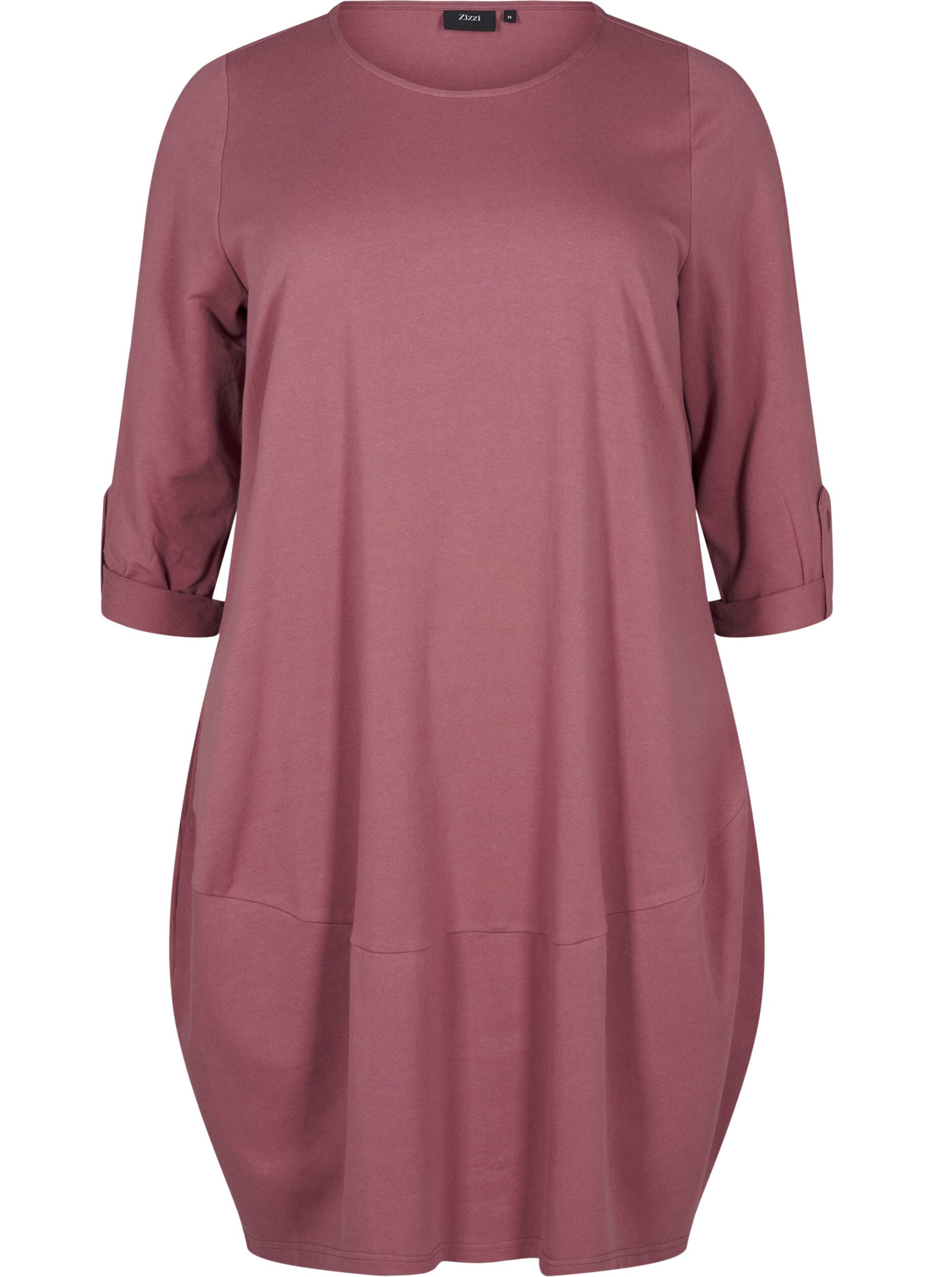 ZizziBallonkleid aus Baumwolle mit Taschen, Rot, Packshot image number 0