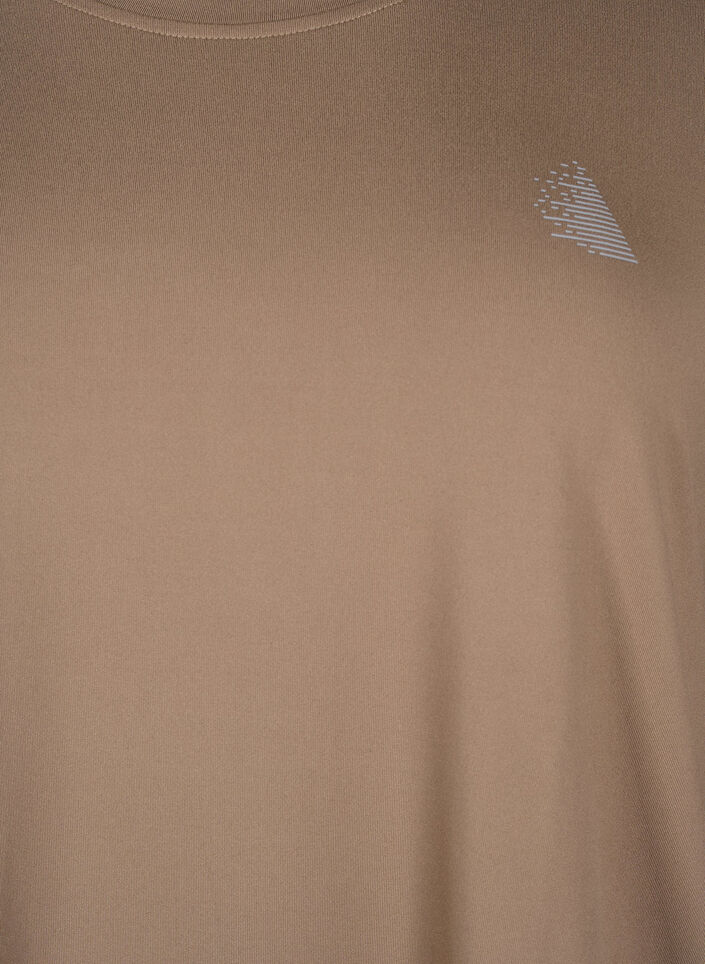 Trainingsshirt mit 3/4-Ärmeln, Beige, Packshot image number 2
