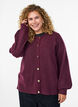 Cardigan aus weichem Strick mit goldfarbenen Knöpfen, Dunkles Bordeaux, Model image number 0