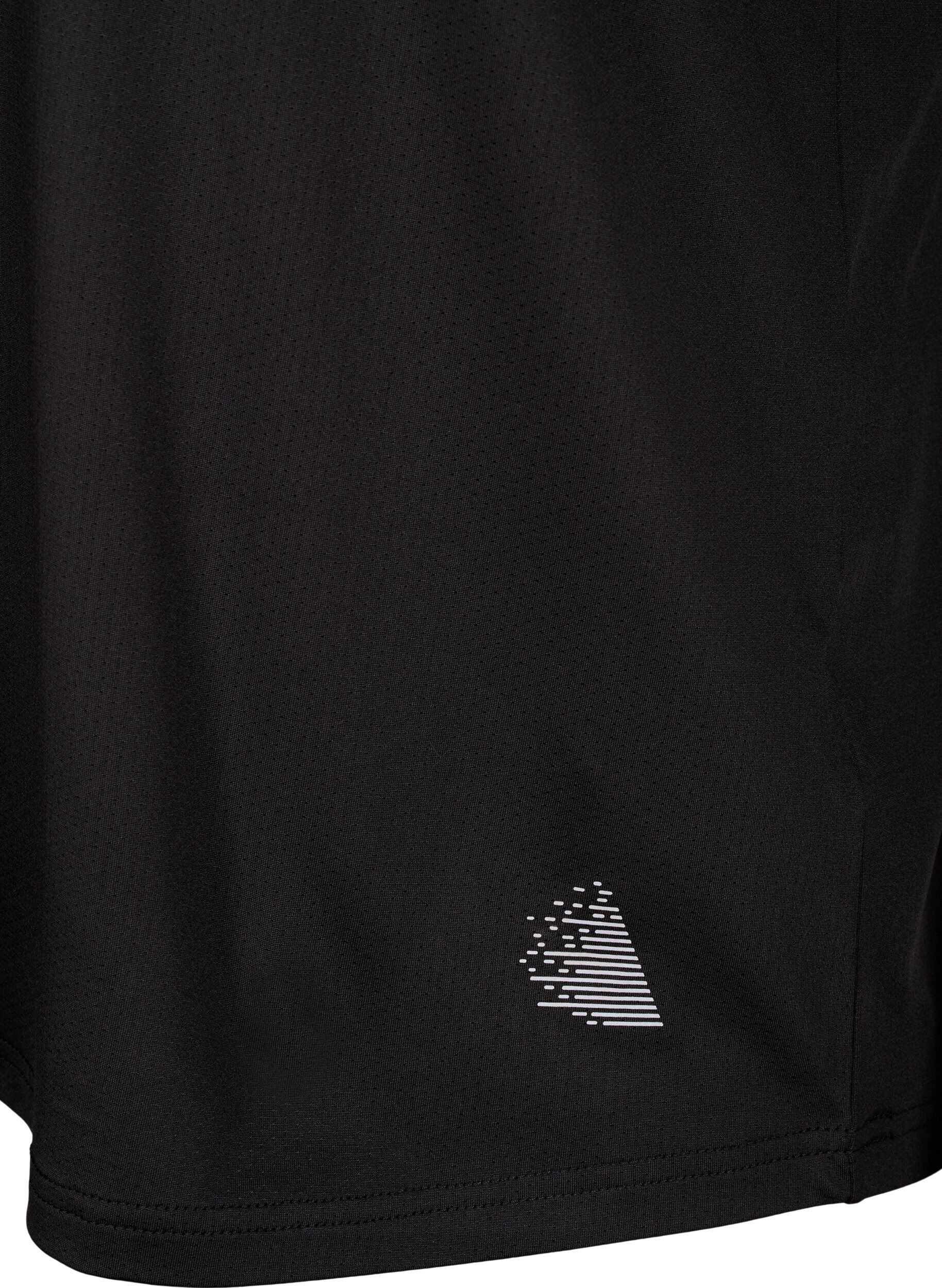 ZizziPolo-T-Shirt mit V-Ausschnitt, Black, Packshot image number 3
