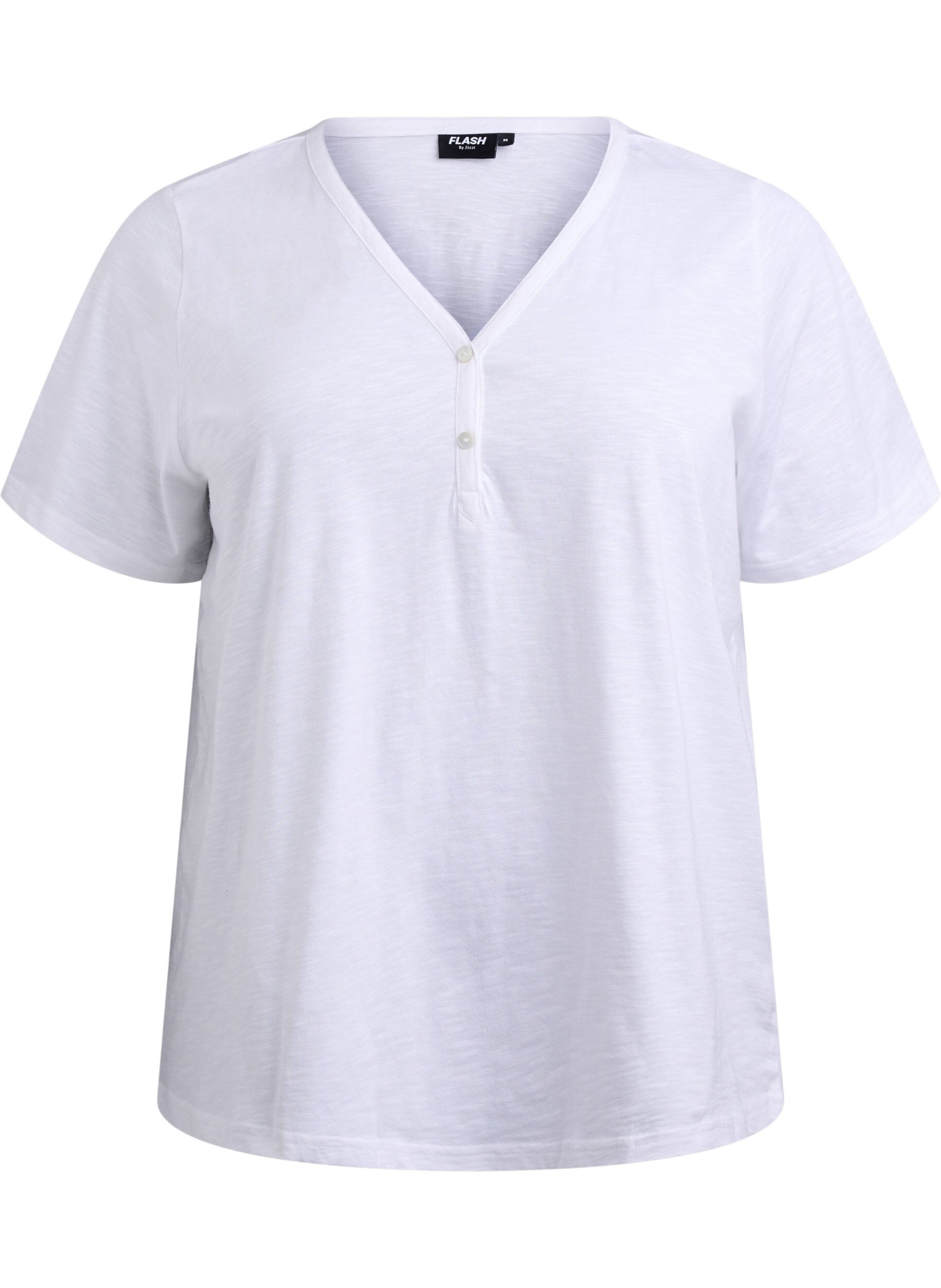 FLASH - T-Shirt mit Knopfleiste
