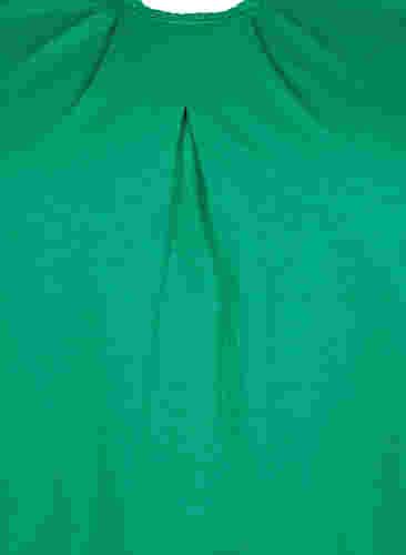 Baumwollbluse mit 3/4 Ärmeln, Jolly Green, Packshot image number 2