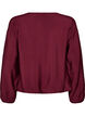 Bluse mit Balloneffekt und Chiffondetails, Rot, Packshot image number 1