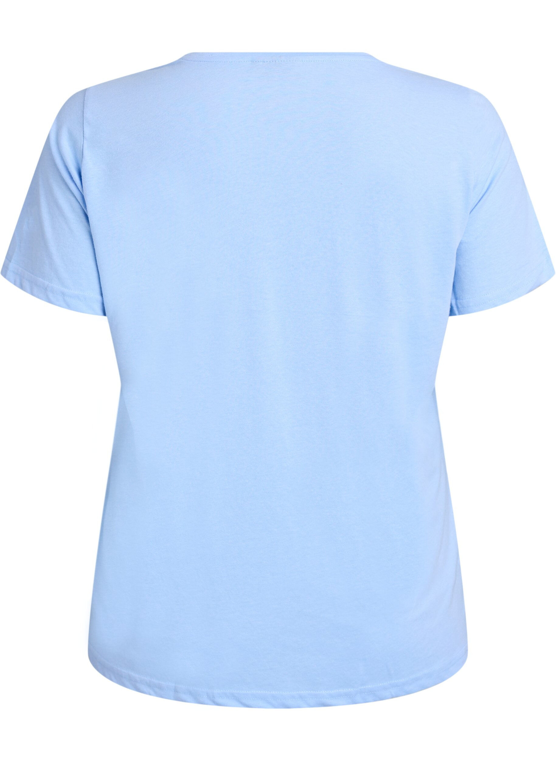 ZizziFLASH - T-Shirt mit Print, Blau, Packshot image number 1