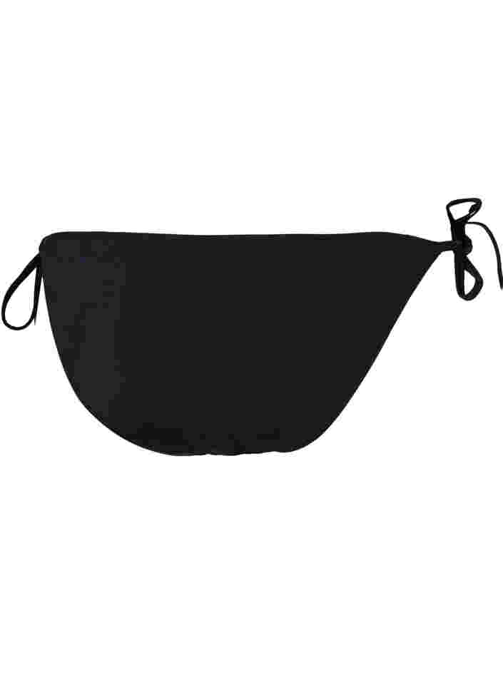 Bikinislip mit Bindebändern, Black, Packshot image number 1