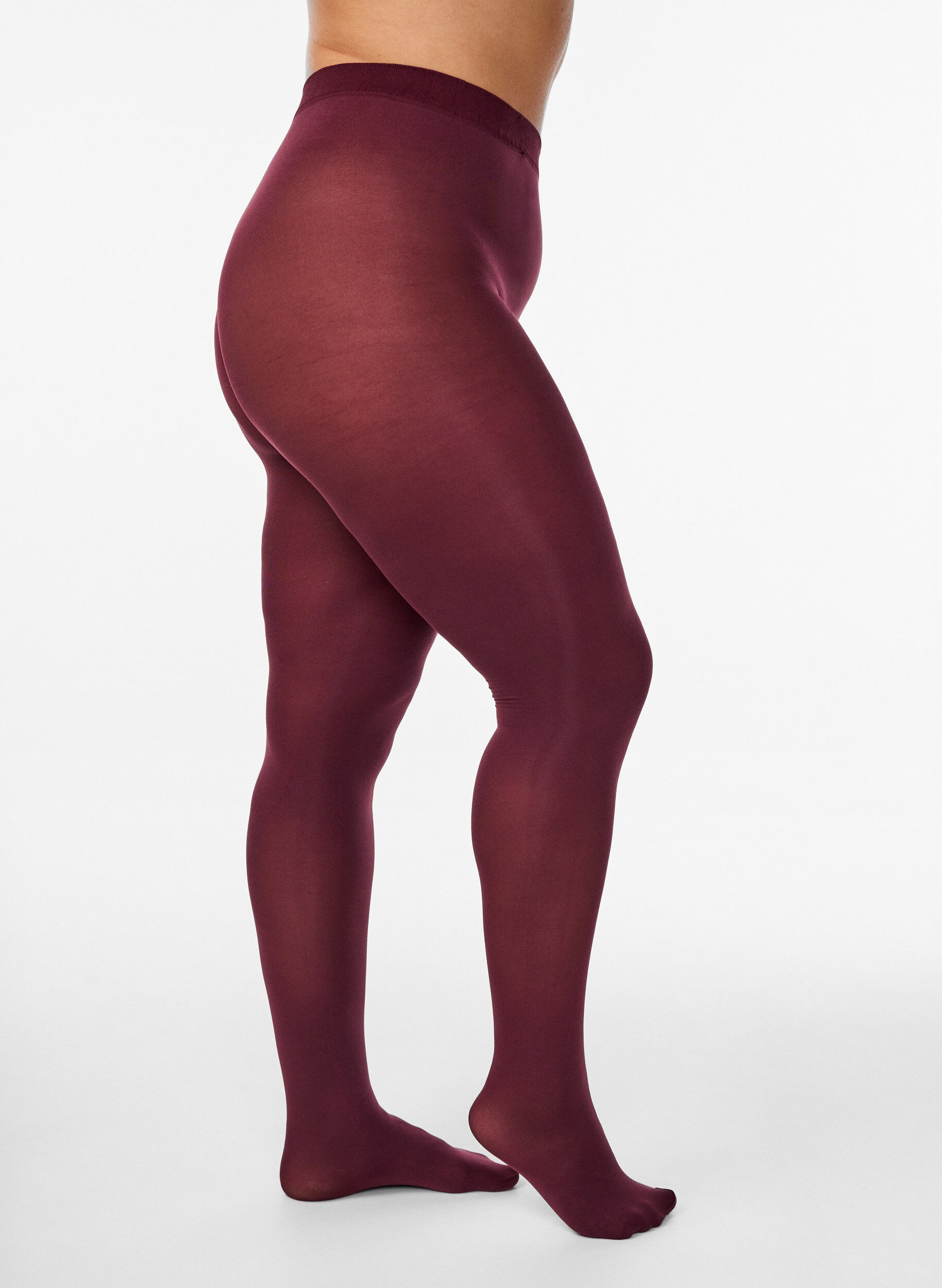 Zizzi100 Denier Strumpfhose, Rot, Model image number 2