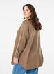 Lange Strickbluse mit Kugelkn&ouml;pfen, Braun, Model image number 2