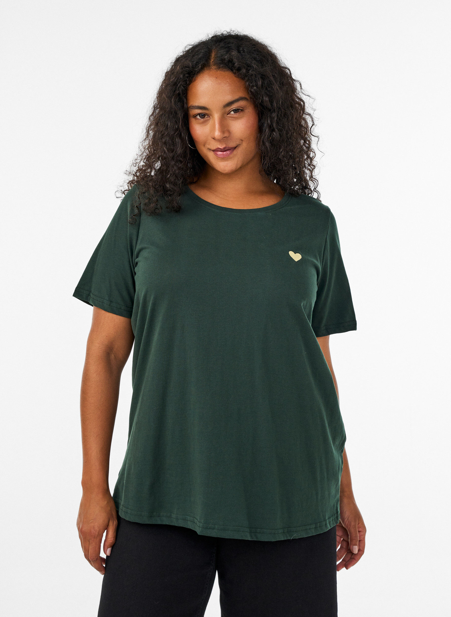 ZizziT-Shirt mit Print, Gr&uuml;n, Model image number 0