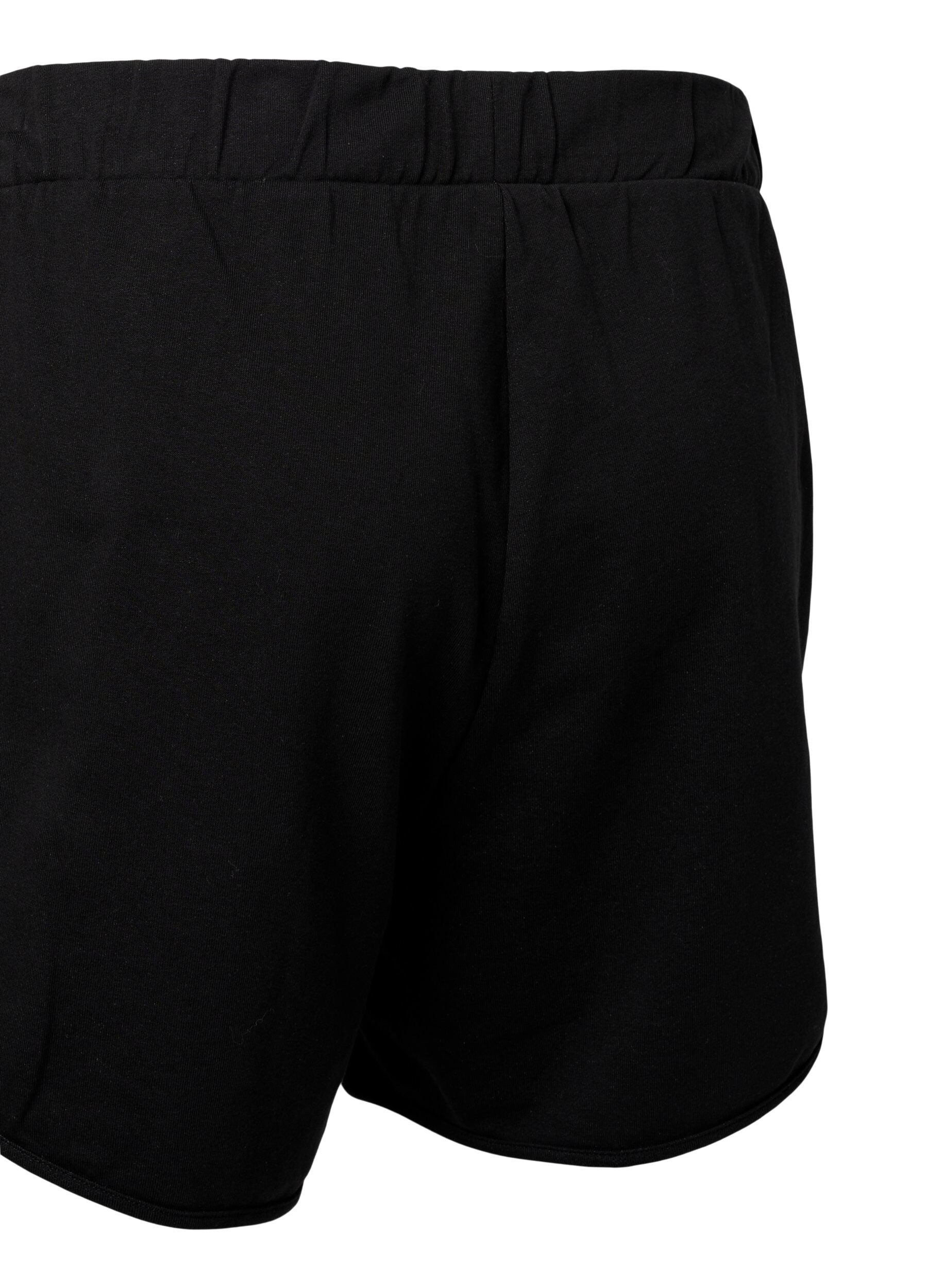 ZizziEinfarbige Shorts mit Taschen, Black, Packshot image number 3