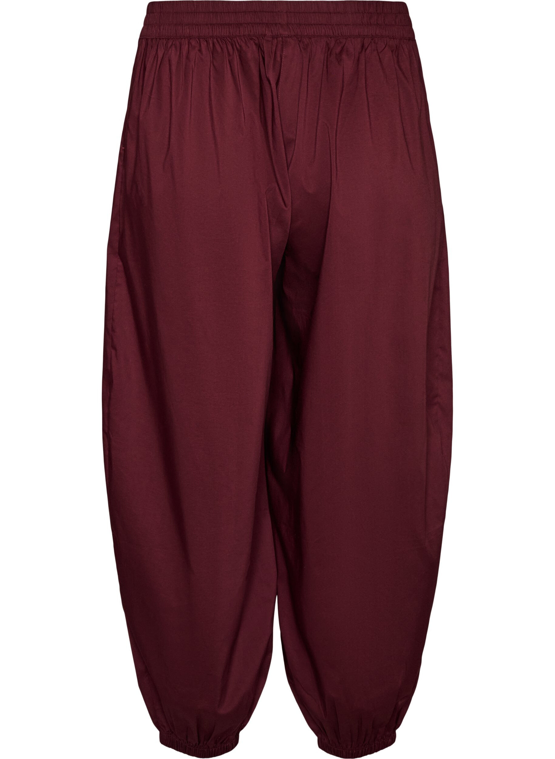 ZizziBallonhose mit Taschen und elastischem Bund, Rot, Packshot image number 1
