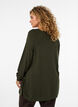 Strickbluse mit seitlichen Kn&ouml;pfen, Gr&uuml;n, Model image number 2