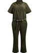 Jumpsuit aus Cord mit geradem Bein, Gr&uuml;n, Packshot image number 0
