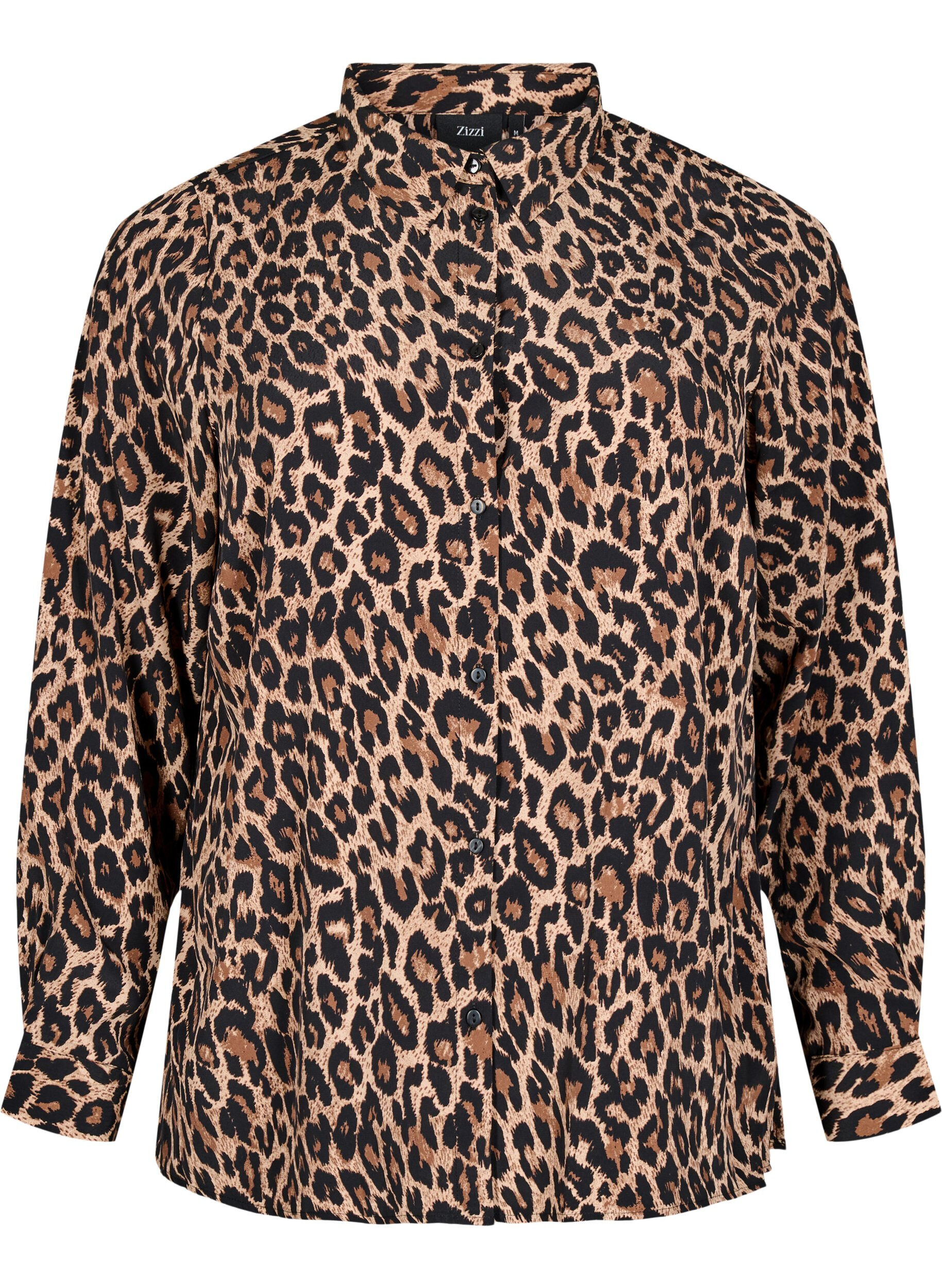ZizziBluse mit Leopardenmuster, Braun, Packshot image number 0
