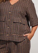 Karierte Bluse mit Brusttaschen, Braun, Model image number 3