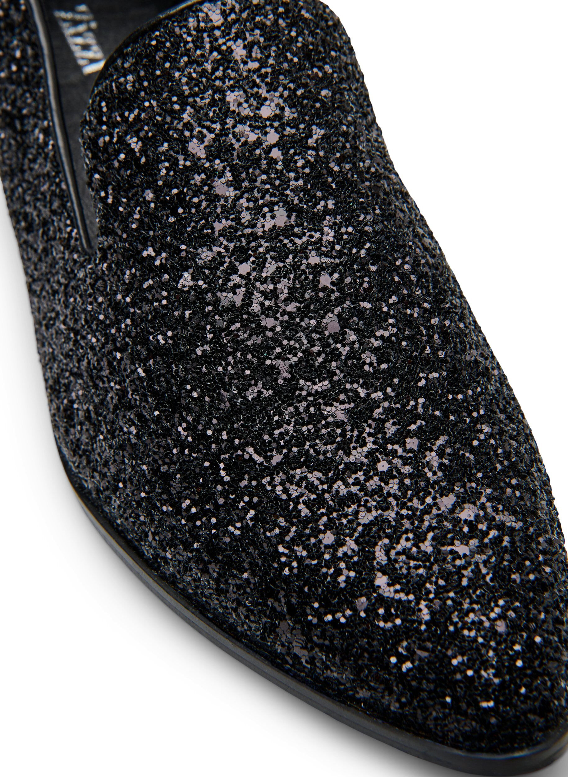 ZizziExtra-Weite - Loafer mit Glitzer, Schwarz, Packshot image number 3