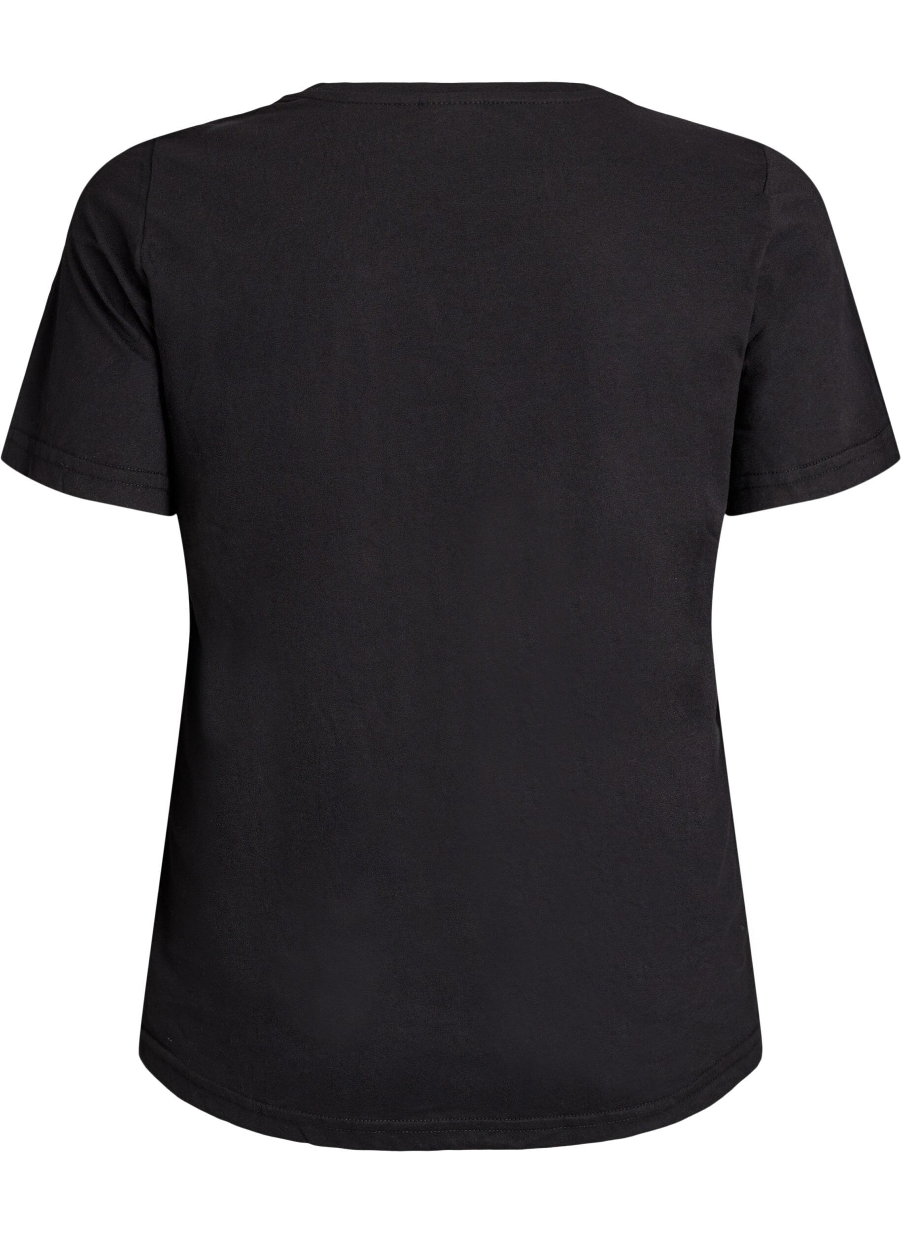 ZizziFLASH - T-Shirt mit Print, Schwarz, Packshot image number 1
