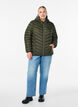 Leichte Steppjacke mit Kapuze, Gr&uuml;n, Model image number 1