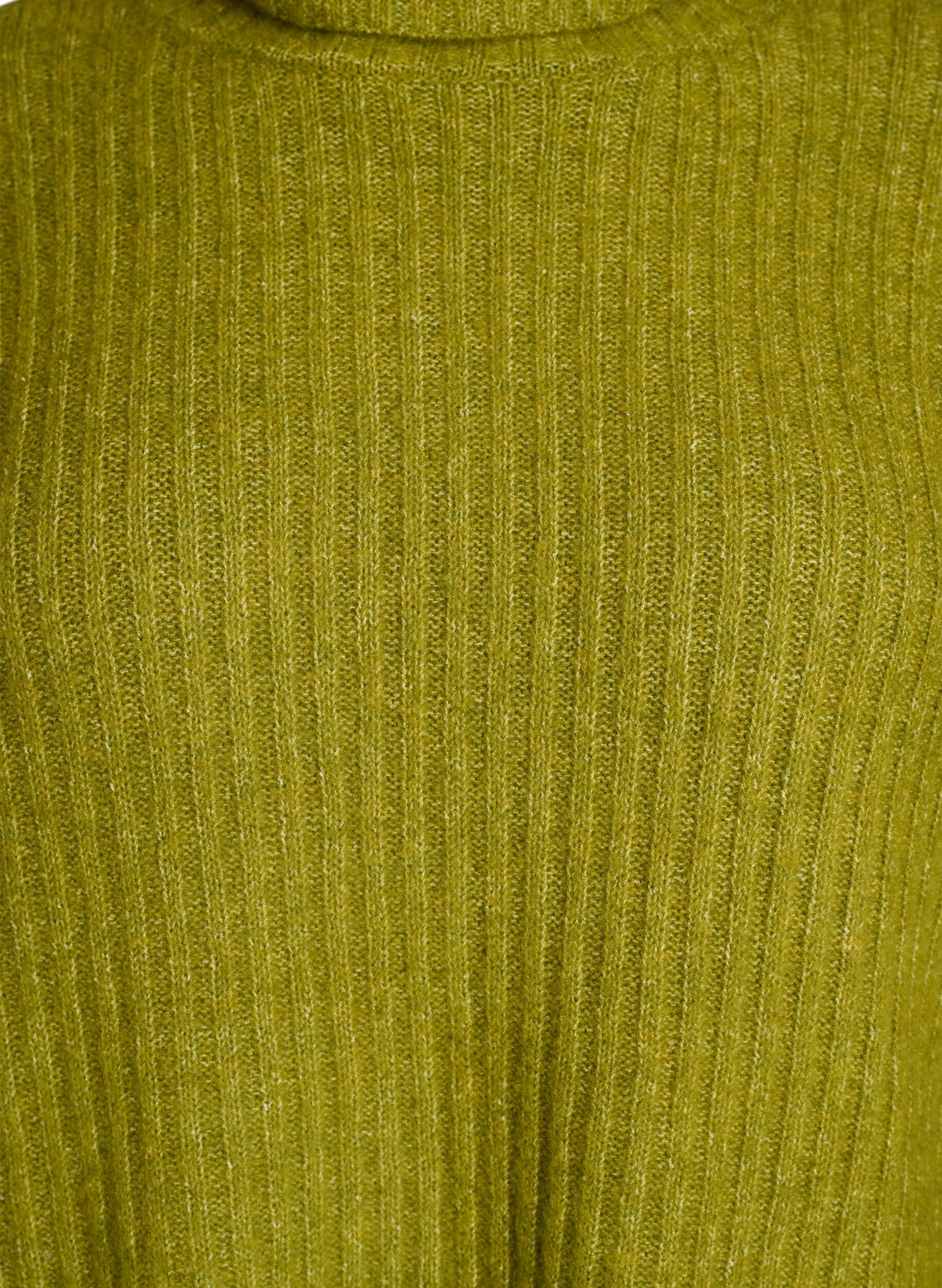 ZizziStricktop mit Rollkragen, Gr&uuml;n, Packshot image number 2