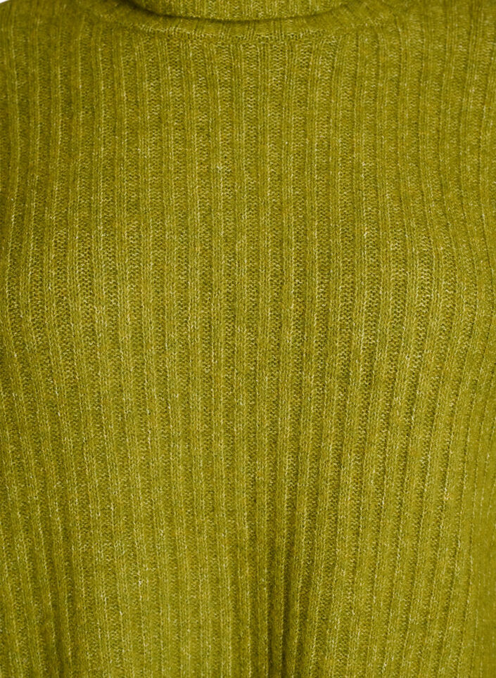 Stricktop mit Rollkragen, Gr&uuml;n, Packshot image number 2