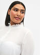 Hemdbluse mit Rüschendetail, Bright White, Model image number 2