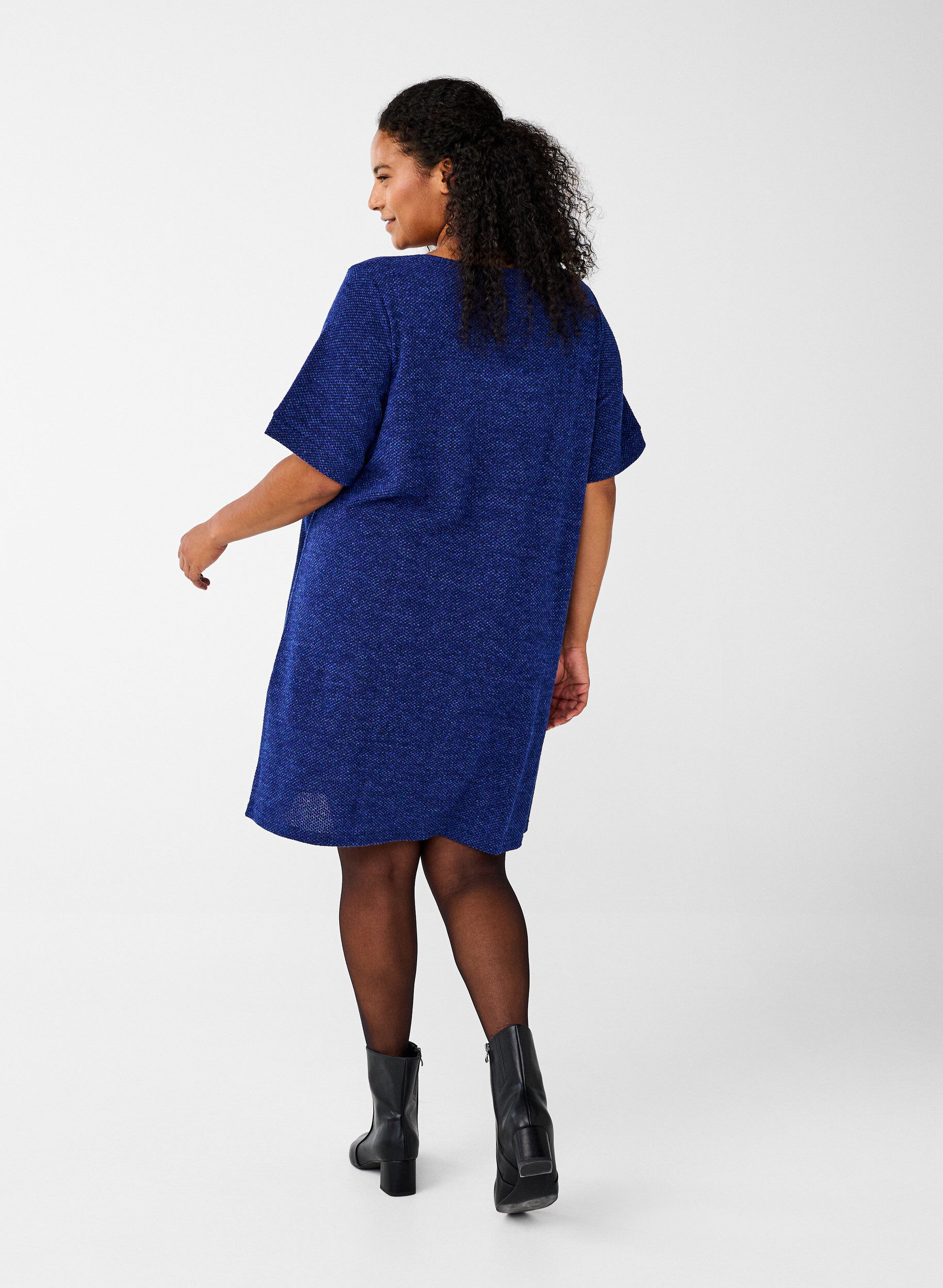 ZizziT-Shirt-Kleid mit kurzen &Auml;rmeln, Sodalite Blue, Model image number 1