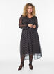 Kleid aus Chiffon mit Polka Dots und langen &Auml;rmeln, Braun, Model image number 0
