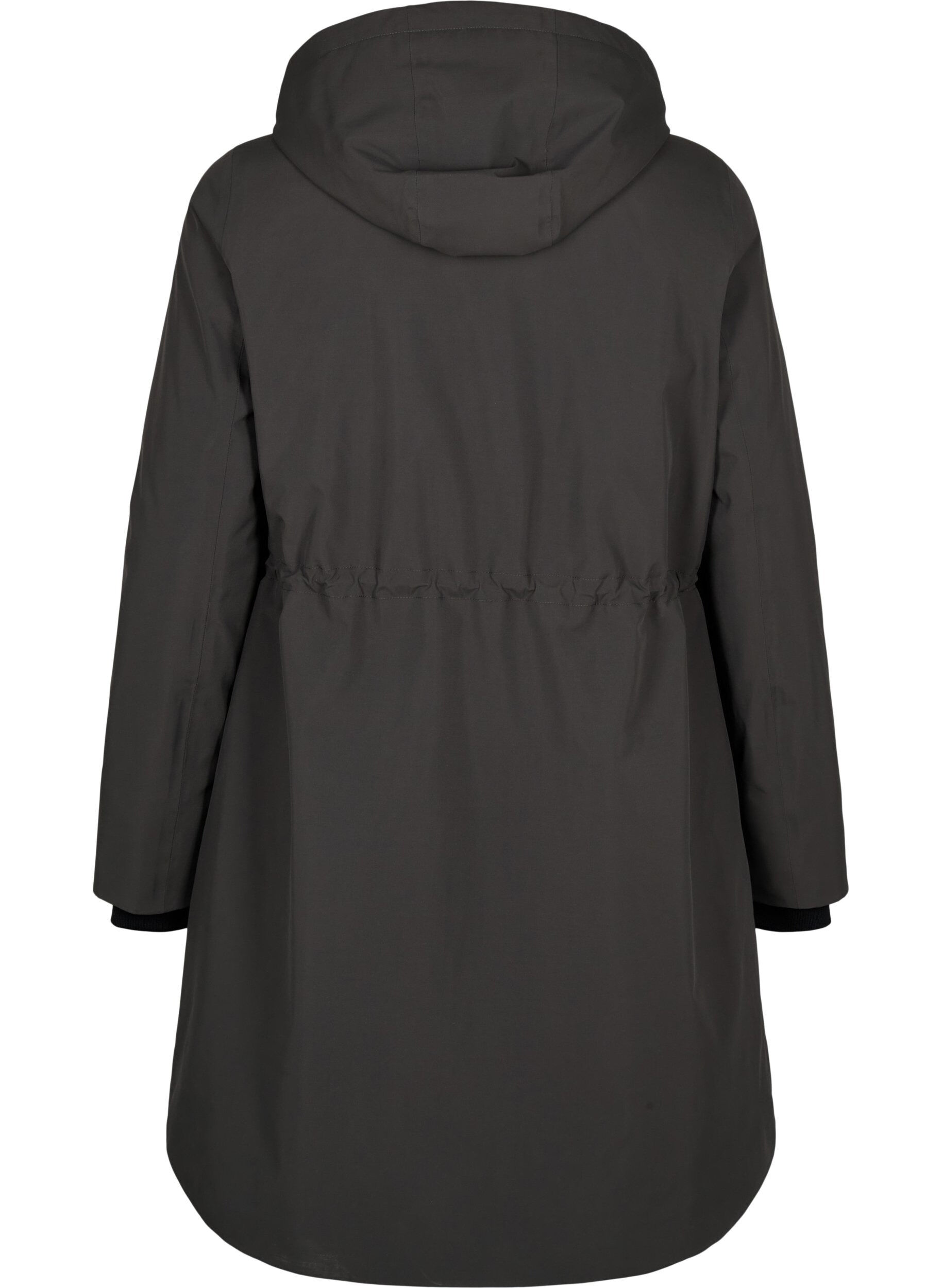ZizziFunktioneller Parka-Wintermantel mit Kapuze, Raven, Packshot image number 1