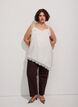 Tr&auml;gertop mit Spitze und asymmetrischem Saum, Vanille, Model image number 1