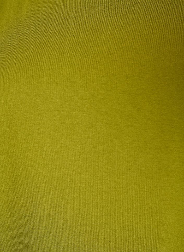 Kurz&auml;rmeliges T-Shirt aus einer Baumwollmischung, Gr&uuml;n, Packshot image number 2