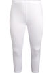 Basic 3/4-Leggings aus Viskose, Wei&szlig;, Packshot image number 0