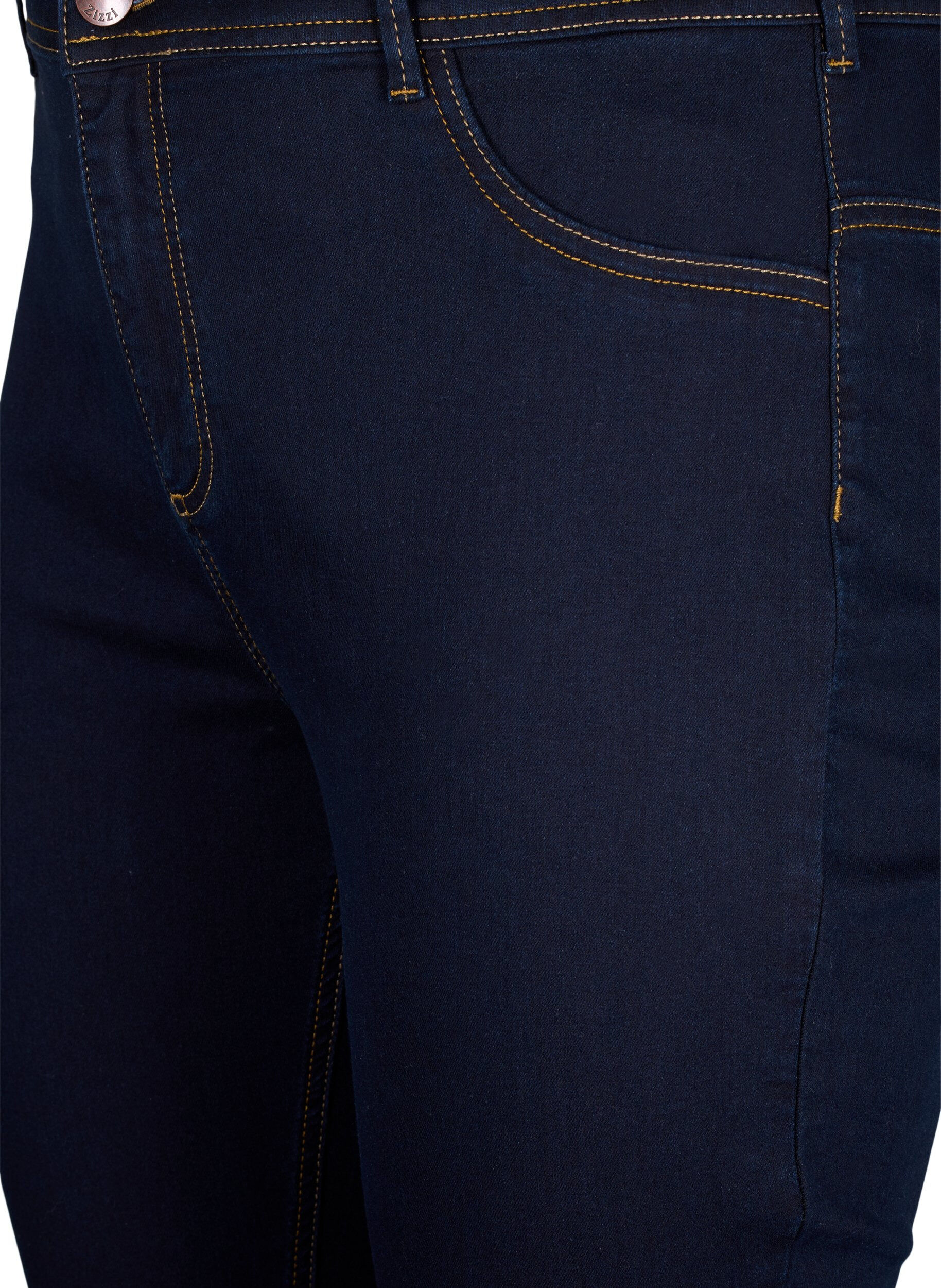 ZizziSuper Slim Amy Jeans mit hoher Taille, Blau, Packshot image number 2