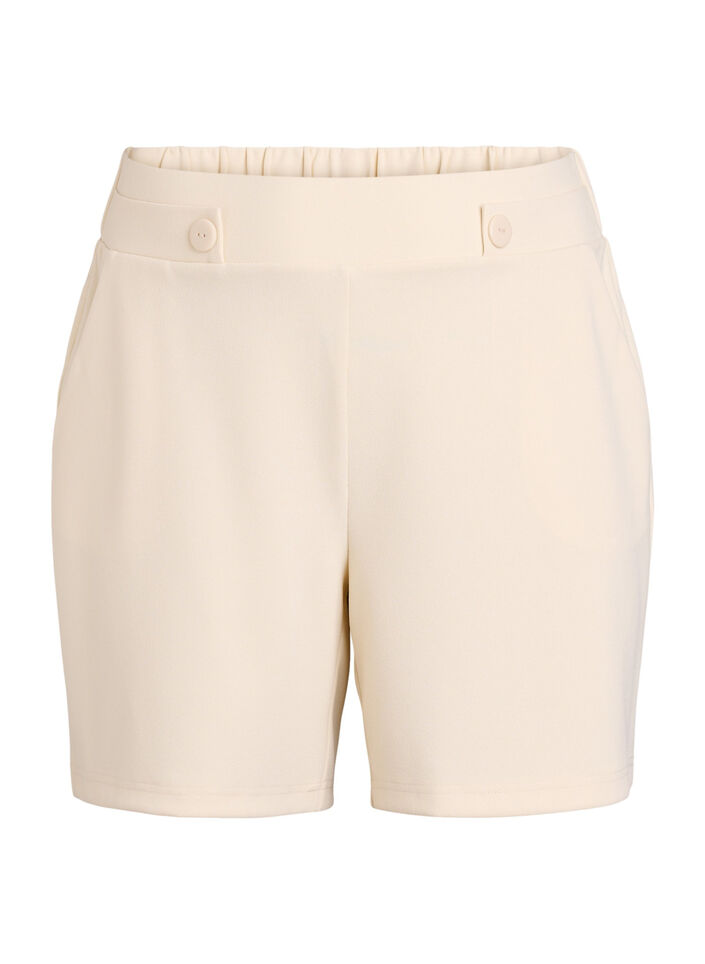 Shorts mit Taschen und lockerer Passform, Beige, Packshot image number 0