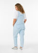 Gestreifte Jeans-Latzhosen, Blau, Model image number 1